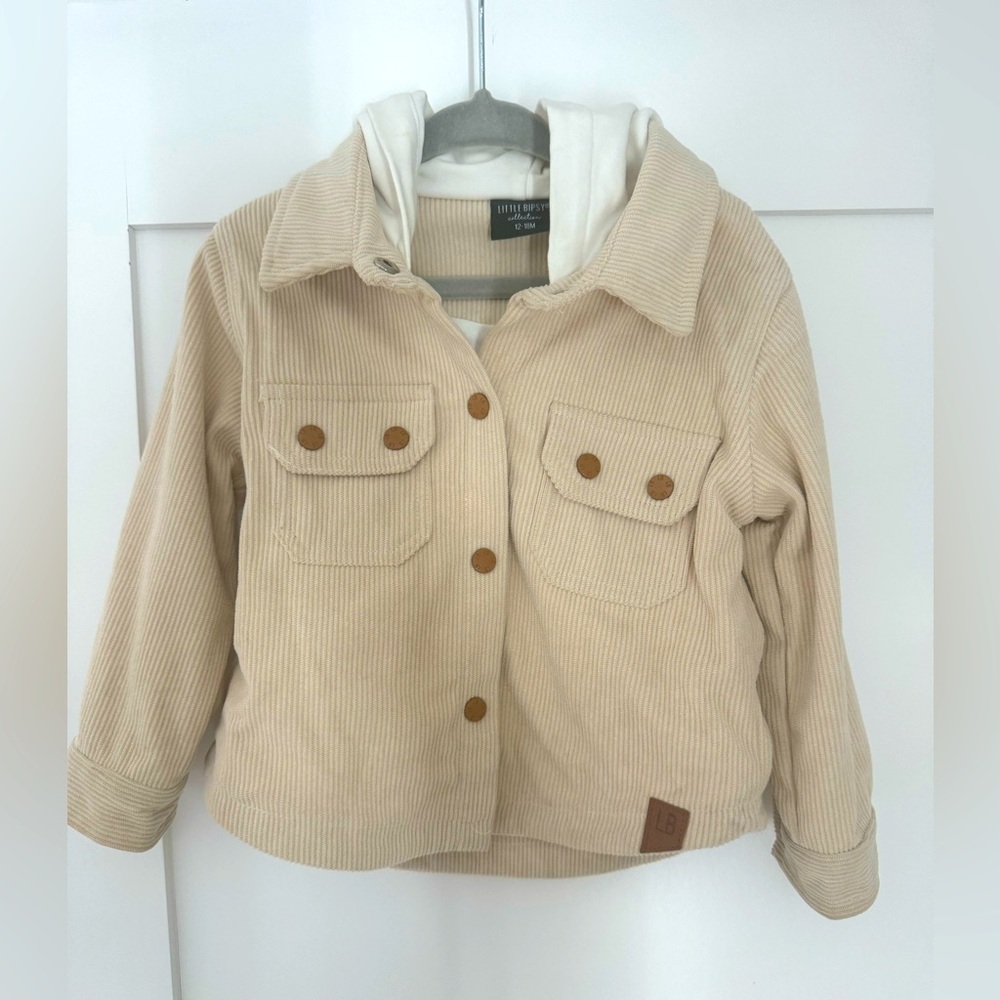 Excellent condition Little Bipsy Corduroy Shanket - Oat